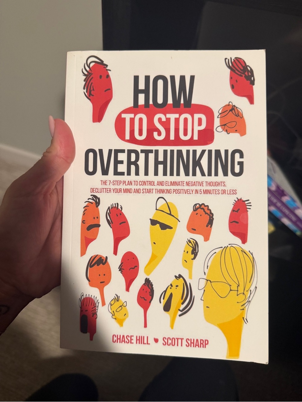 How to Stop Overthinking by Chase Hill & Scott Sharp - White/Red Cover